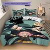 Spy Family Adventure Print 3Pcs Bedding Setduvet Cover With 2 Bedropillowcase Home Birthday Gift