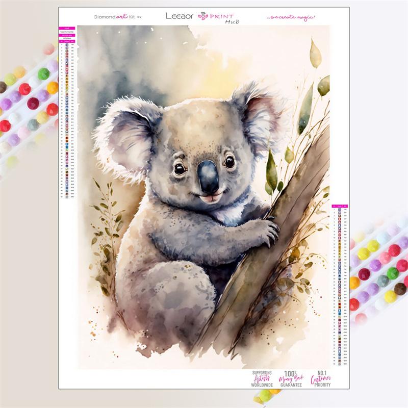 Мультфильм животное алмазная живопись милый коала панда носорог лиса лев наборы для вышивки крестом полная алмазная вышивка мозаика домашний декор подарок