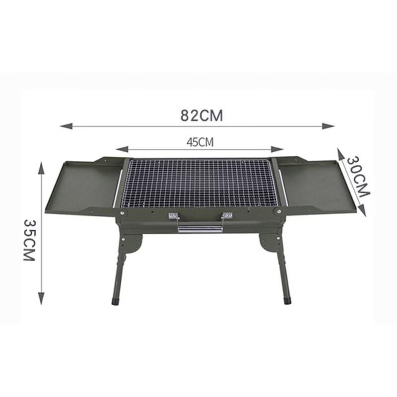 Zhishi Портативный складной уличный кемпинг BBQ угольный гриль