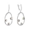Silver Earrings with Natural Pearls (2128762)