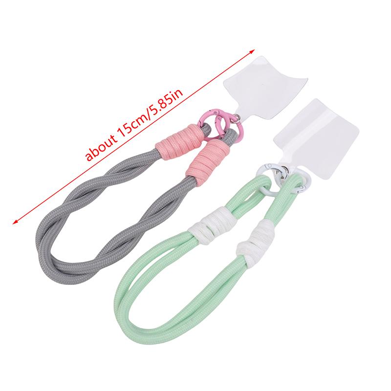 Телефонный шнурок Универсальный персонализированный ремешок на запястье Короткий ремешок для мобильного телефона Портативная сумка-брелок для ключей Цепочка для мобильного телефона с защитой от потери