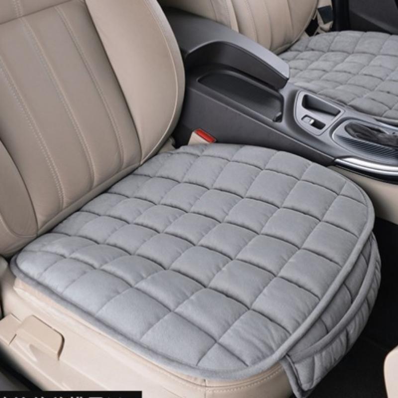 Универсальный зимний теплый чехол для автомобильного сиденья, подушка, противоскользящая, переднее сиденье, дышащая подкладка, защитное покрытие для автомобильного сиденья, чехлы для сидений автомобилей