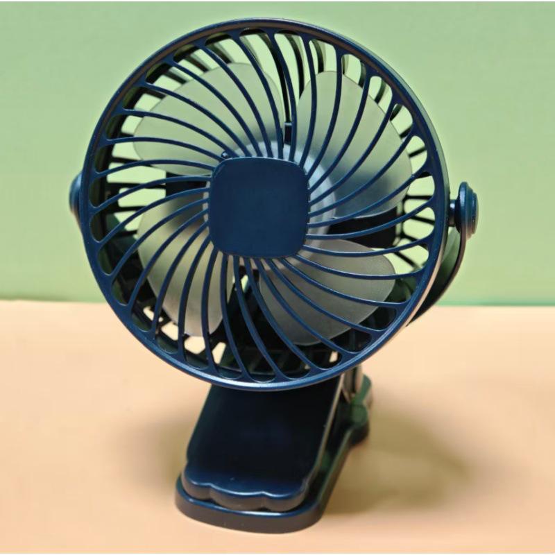 Compact Wall-Mounted Desktop USB Fan with Battery Charging - Silent for Home or Office