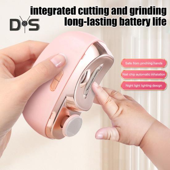 Electric Nail Clipper for Seniors 3-in-1 Automatic Nail Trimmer with Polishing Electric Nail Trimmer for Adults Elderly Kids Portable Electric Nail