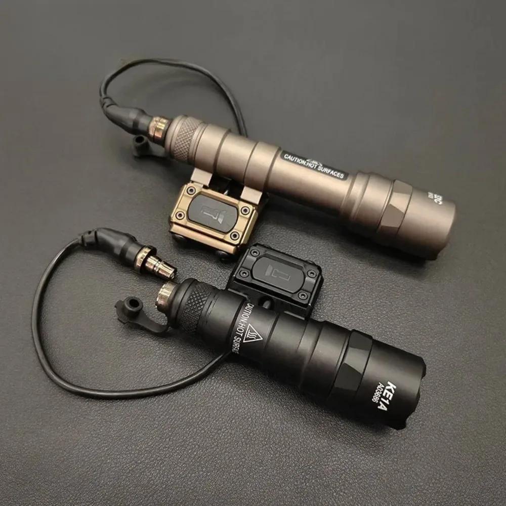 M300B M600B Upgrade Tactical LED Flashlight Weapon Gun Light Scout Strobe Fit 20mm Rail with Switch for Outdoor Hunting