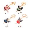 Pack of 2 Women Keychain Zinc Alloy Crystal Car Key Chain Cute Delicate Keyrings Hanging Decoration Pendant Girls Teen