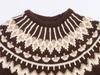 European and American style, new women's clothing, foreign style jacquard short-sleeved knitted sweater 3920/089/087