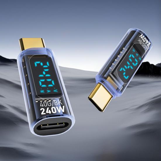 Адаптер для зарядки Type-C 240 Вт, передача данных 40 Гбит/с, разъем «мама-папа» PD 3.1