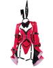 Adult Bunny Girl Rabbit Style Fairy Spirit Uniform Bodysuit Leotard Cosplay Costume Open Neck Sexy Cool Cute Moe Top and Bottom Set Costume Set Fancy