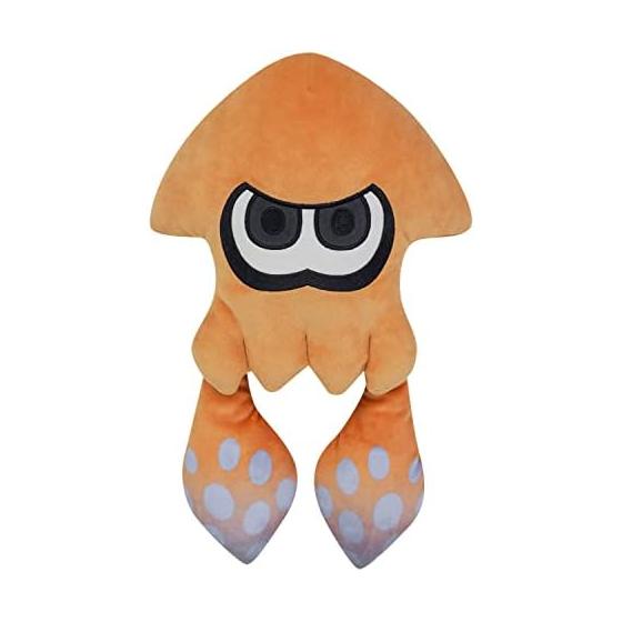 Sanei Boeki Splatoon 3 ALL STAR COLLECTION Squid (M) Orange W26D11H40cm Stuffed Toy SP38