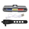 Bike Tail Light USB Charging Trichromatic Light Waterproof Portable Mountain Bike Accessories for