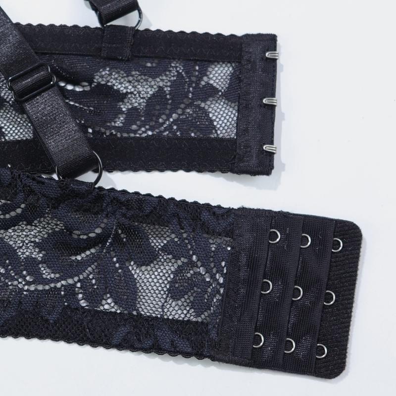 Женский бюстгальтер больших размеров, сплошной цвет, полное покрытие, тонкие дышащие однослойные чашки, сексуальные кружевные полупрозрачные бюстгальтеры на косточках, романтический стиль