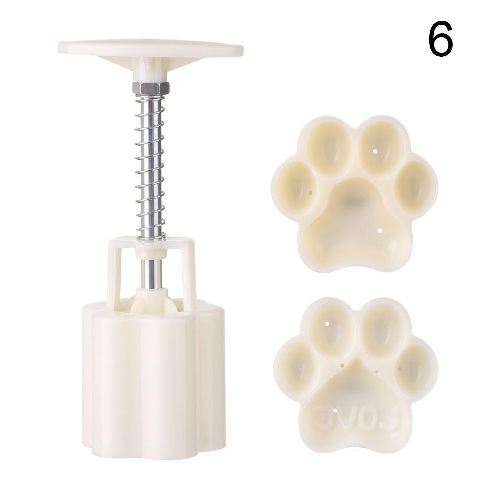Moon Cake Tool Hand Pressure Fondant Mooncake Mold Set Flower Mooncake Mold 50g Mid Autumn Festival
