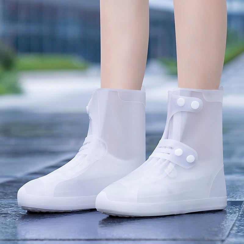 Водонепроницаемый силиконовый чехол для обуви, высокие резиновые сапоги, нескользящий протектор для обуви, многоразовая утолщенная обувь для отдыха на природе