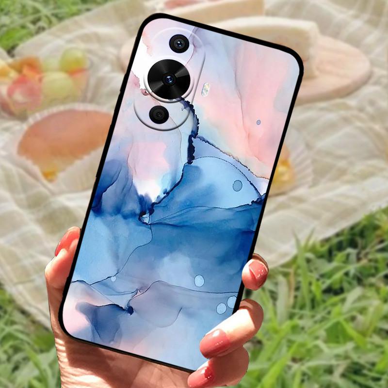 Для Huawei nova 12s Чехол Защитный Силиконовый Мягкий Черный Бампер Funda Coque для Huawei nova 12s Защитная Задняя Панель Телефона