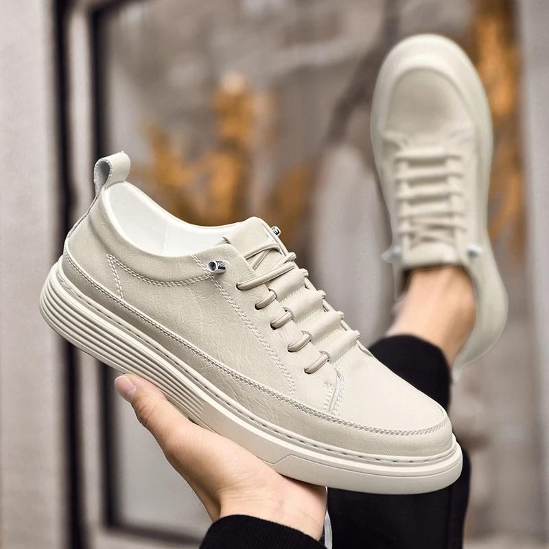 Модная спортивная обувь из натуральной кожи с мягкой подошвой, роскошные брендовые повседневные туфли-оксфорды для мужчин, обувь ручной работы, прогулочные туфли со шнуровкой