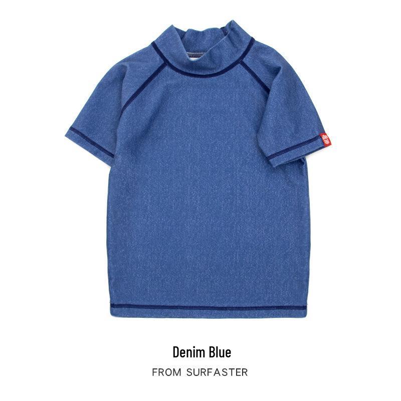 Kids' Sun Protection Two-Piece: Short Sleeve Casual Beachwear & Loose Pants for Boys & Girls