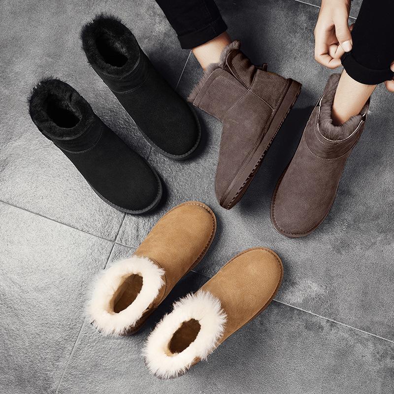 Зимние северные теплые кожаные зимние ботинки летняя мужская мода высокие бархатные хлопковые туфли для отдыха на природе повседневная модная обувь