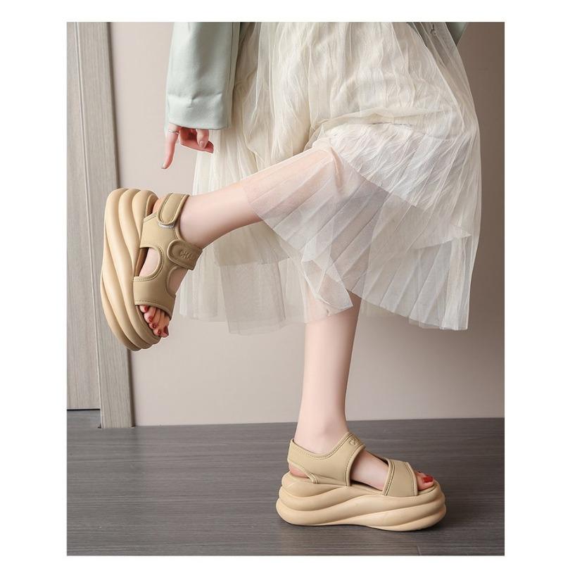 Женские босоножки лето 2024 мода женские туфли на платформе квадратный каблук открытый носок римский дизайн сексуальные туфли женские женские босоножки