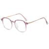 Ultra-light square and round face myopia glasses women's anti-blue light radiation can be matched with degrees of plain face artifact to show a small
