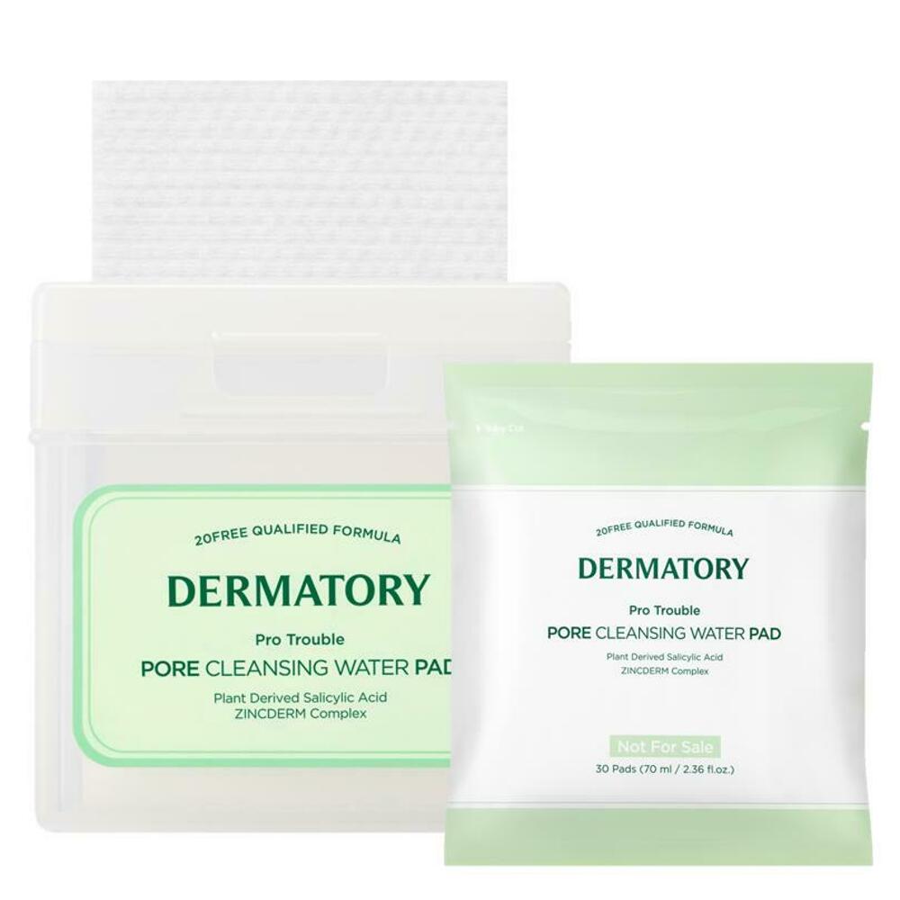 Dermatory Pro Trouble Pore Cleansing Water Pad, 100 подушечек, специальный набор