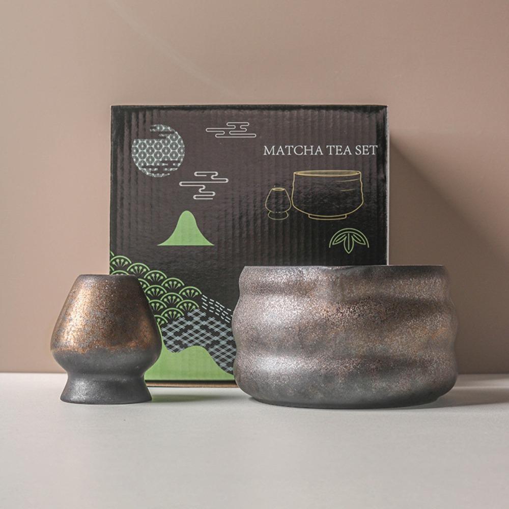 Керамический держатель для венчика матча, текстурированный набор для приготовления матча, новая миска для матча, любители чая