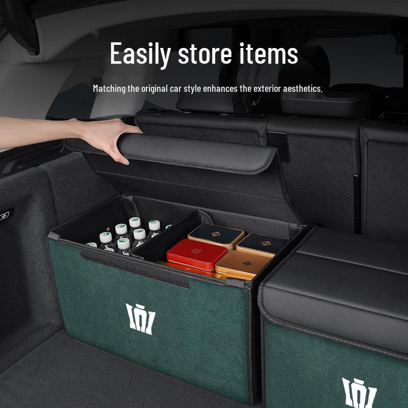 Toyota Crown Land Cruiser Trunk Organizer: Foldable Car Storage Box