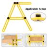 Multi-angle Measurement Ruler Angle-izer Template Tool