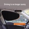Blackout Vinyl Car Sunshade: Static Adhesion Sun Visor for Window Shade, Heat Insulation, Privacy & Sun Protection.