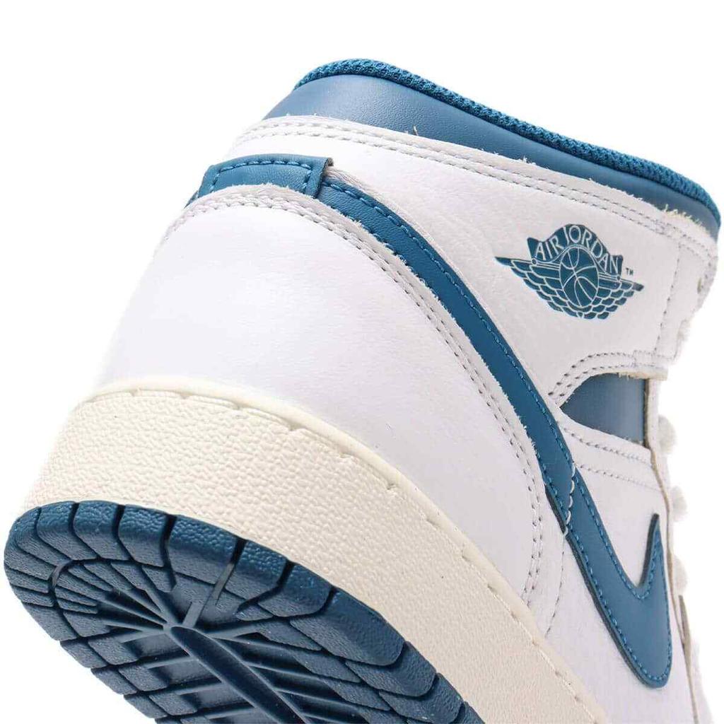 FN7432-141 Nike GS Air Jordan 1 Mid SE Белый Парус Промышленный Синий