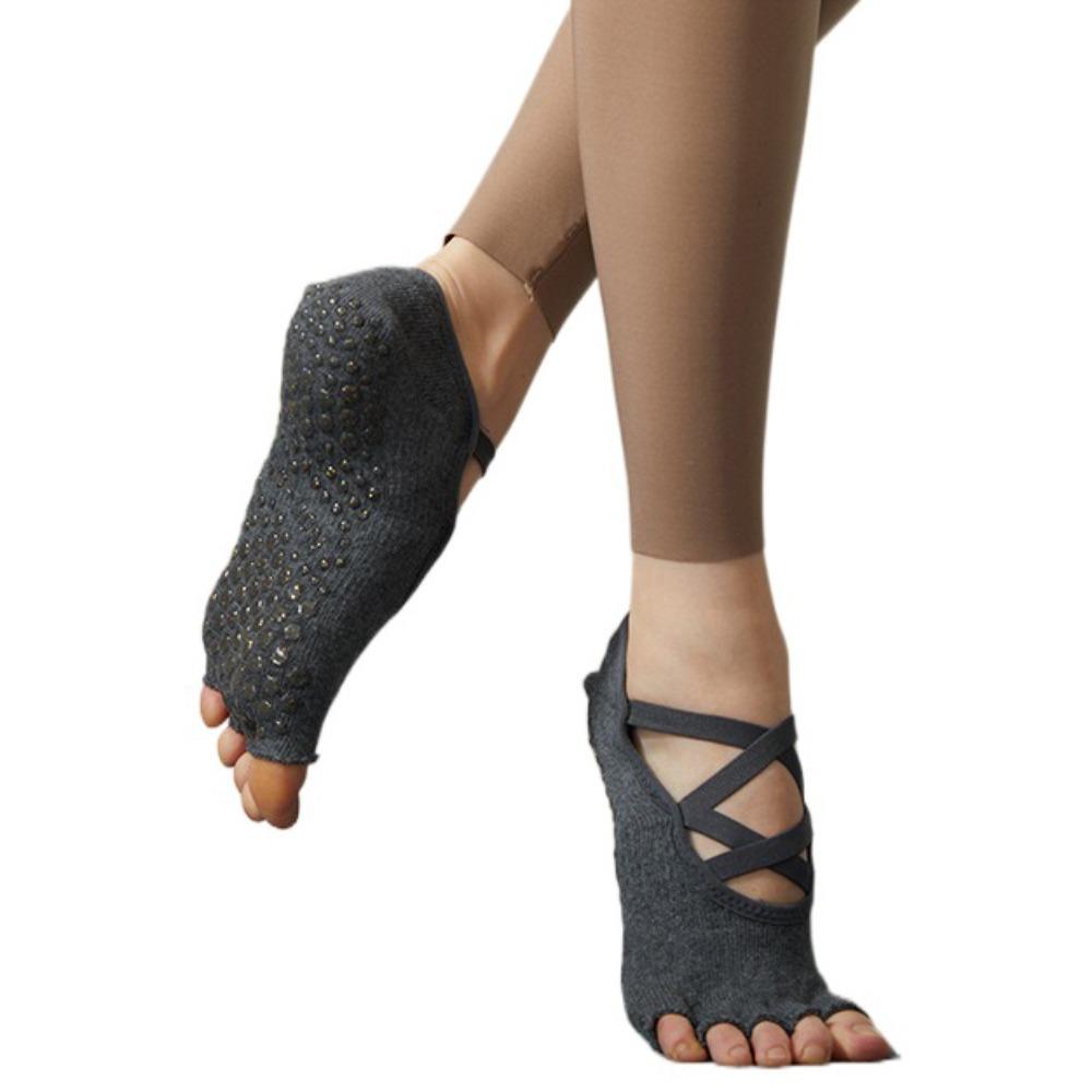 1 Pair Full Five Finger Five Finger Yoga Socks Anti Slip Five Finger Sport Socks Ballet