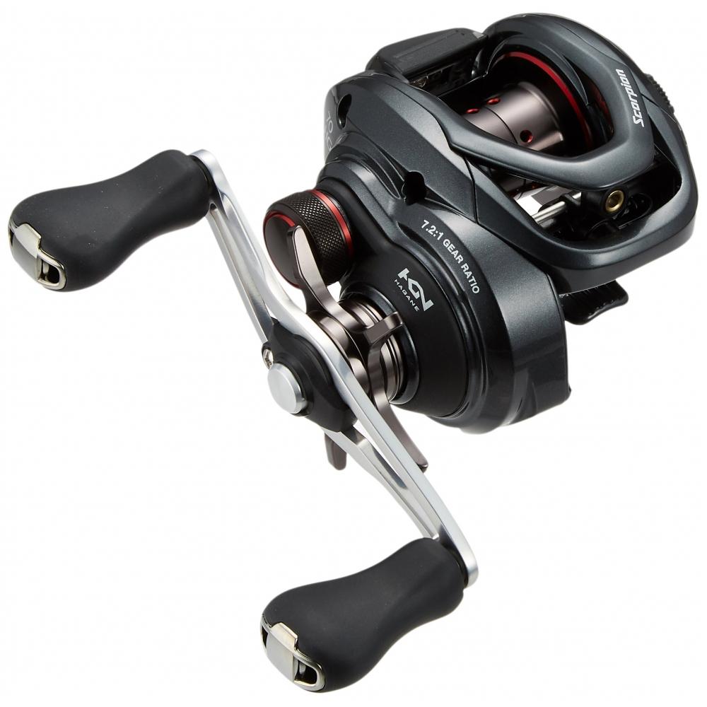 SHIMANO Катушка для приманки Double Axis 16 Scorpion 70HG с правой ручкой для ловли окуня, легкая, совместимая с приманкой