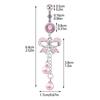 Stainless Steel Belly Button Ring Sexy Drop Dangle Body Piercing Jewelry For Women Girls Pink Zircon Navel Rings Gifts