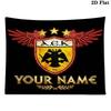 Custom Name AEK Athens Printed Tapestry – Wall Hanging for Bedrooms, Dorms, and Home Decor