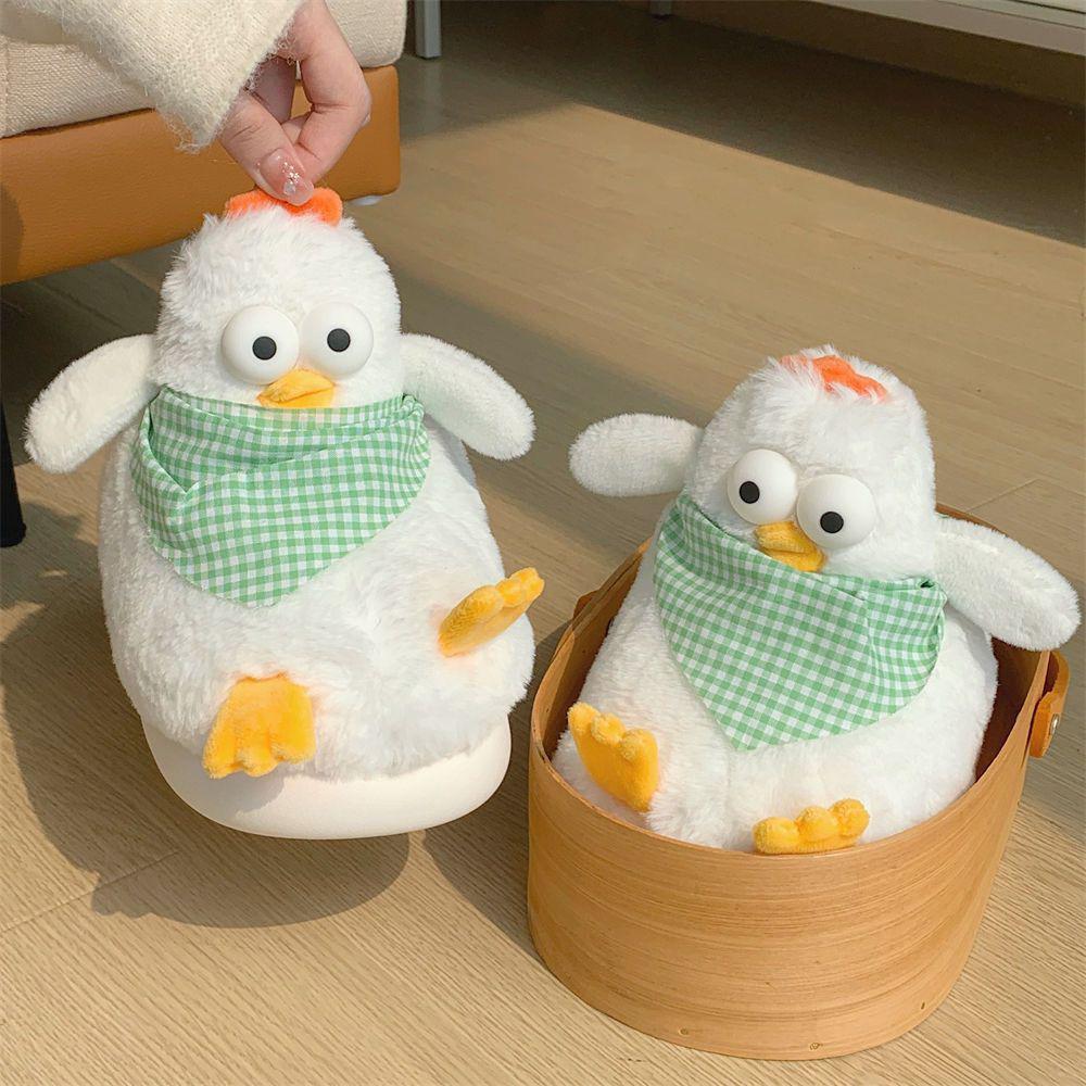 Новые Дизайнерские Шлепанцы-Курицы Женские Пушистые Kawaii Животные Слайдеры Девочка Студенческое Общежитие Тапочки Женские Зимние Меховые Туфли на Толстой Подошве
