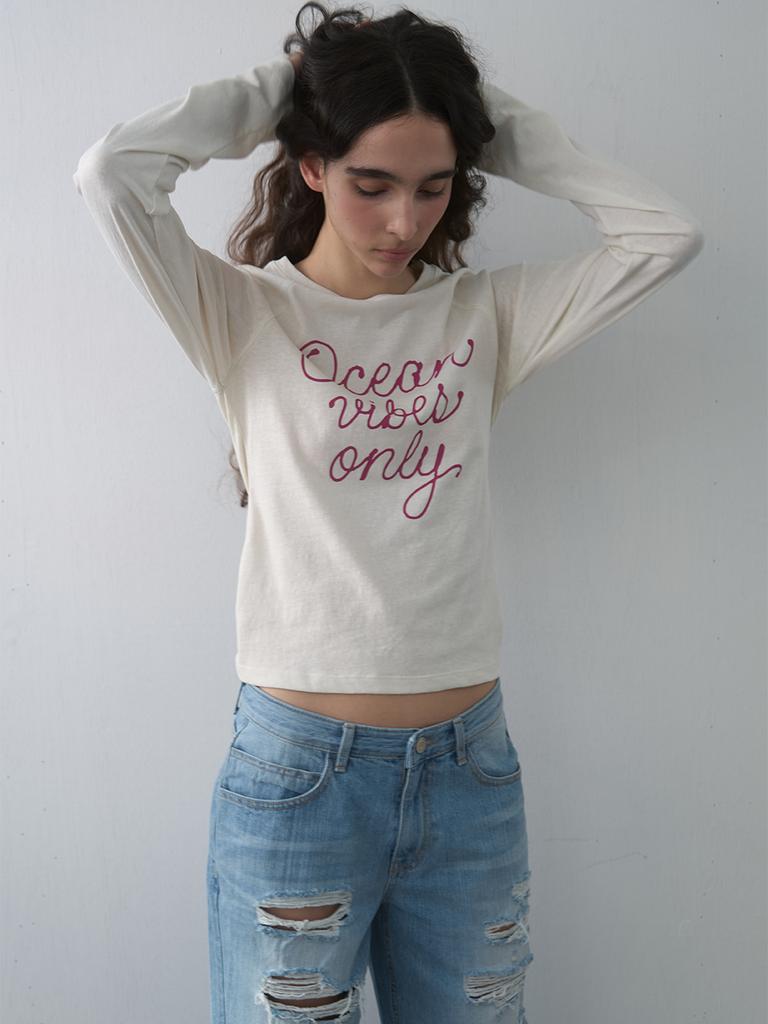 KIJUN Ocean Vibes Tee Ivory