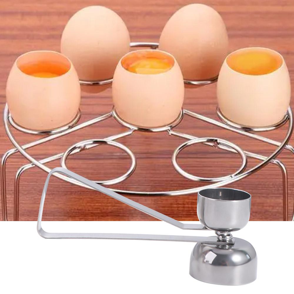 Professional Egg Cracker 304 Stainless Steel Egg Opener Egg Accessories Egg Top Remover Boiled Egg