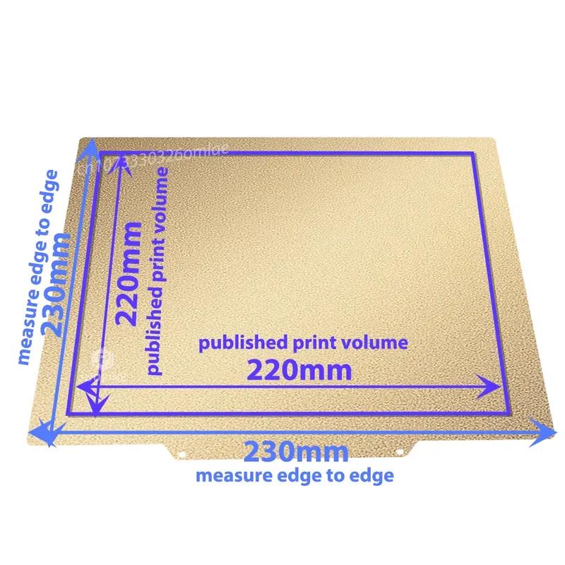 Для Anycubic Kobra 2 Neo Печатная платформа 230x230 мм Kobra 2 Pro Нагревательный стол Лист PEO PET Магнитный лист из пружинной стали Двусторонняя пластина