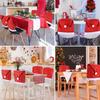 1pc-Christmas Non-Woven Chair Covers Cartoon Santa Snowman Stool Covers Holiday Party Decorations Dining Room Home Decor Props