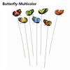 5PC New Creative Handicraft Yard Lawn Ornament 3D Simulation Butterfly Thin Stick Artificial Dragonfly With Stem Home Room Decor