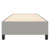 Box Spring Bed Frame Light Grey 90 x 190 cm Fabric
