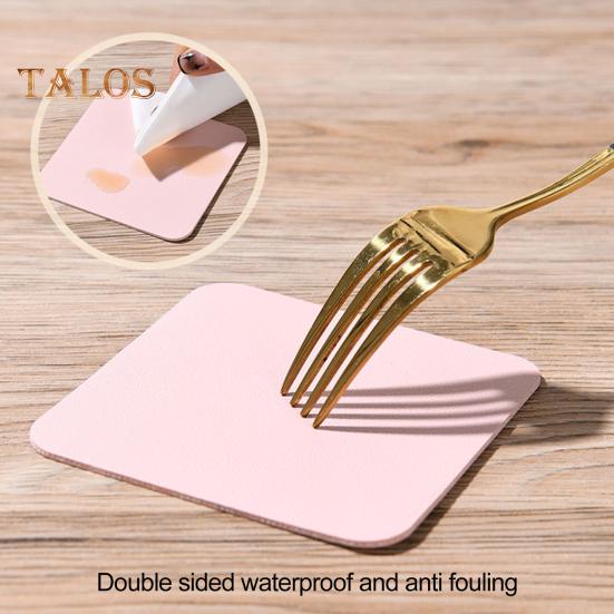 Обеденный стол Подставка для столовых приборов Яркий цвет Износостойкий нескользящий дизайн Круглый квадратный коврик для чашки Коврик для кружки