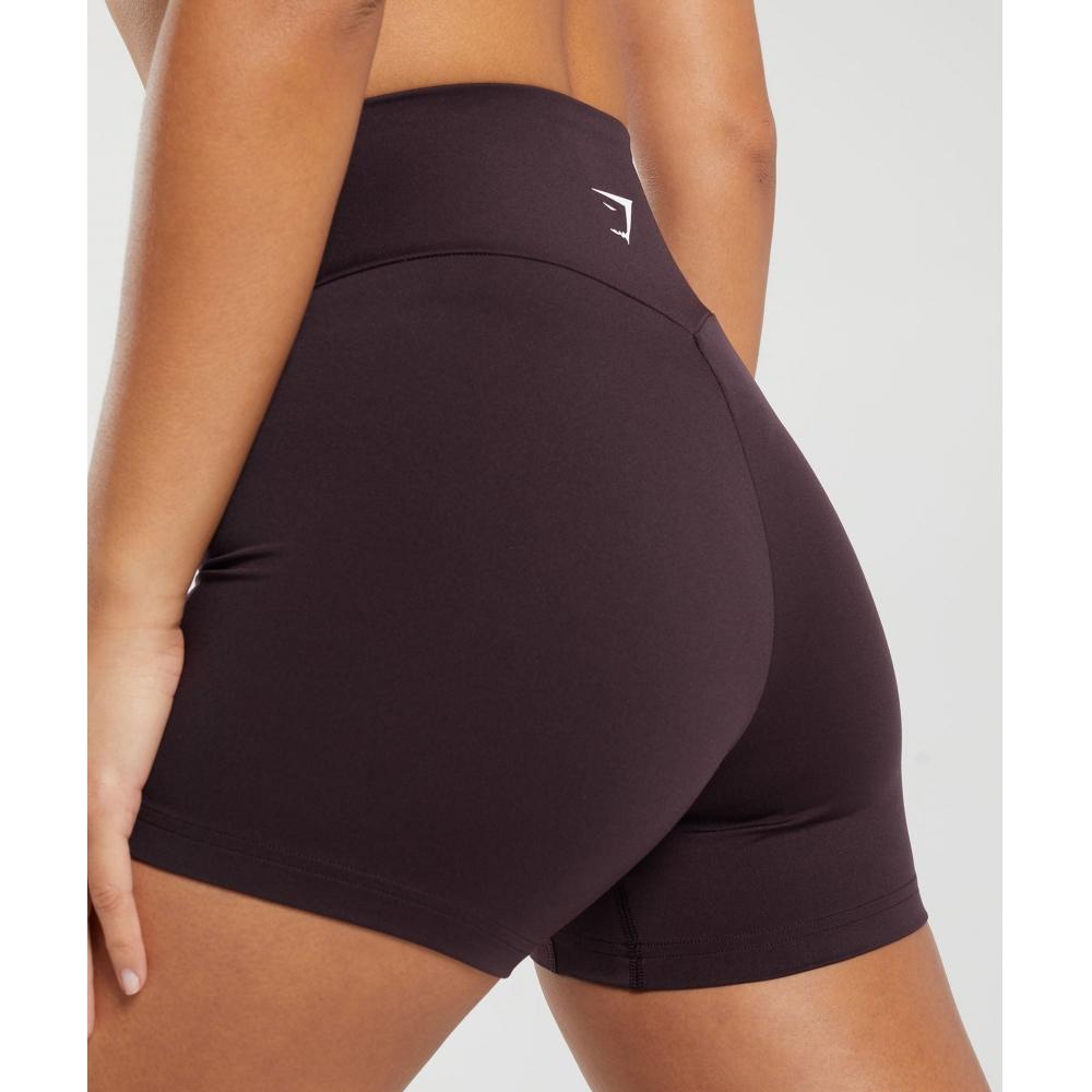 Gymshark Training Tight Shorts Plum Brown B2a8h Nbzn