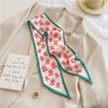 Long Hair Hand Wrist New Print Headband Scarf Women Summer Flower Silk Satin Ribbon Belt Foulard Scarves