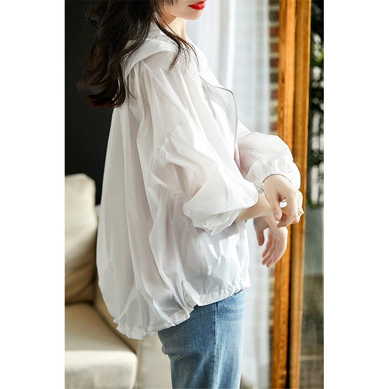 Солнцезащитная одежда Ice Silk для женщин летом, новый тонкий ультрафиолетовый универсальный повседневный топ для женщин