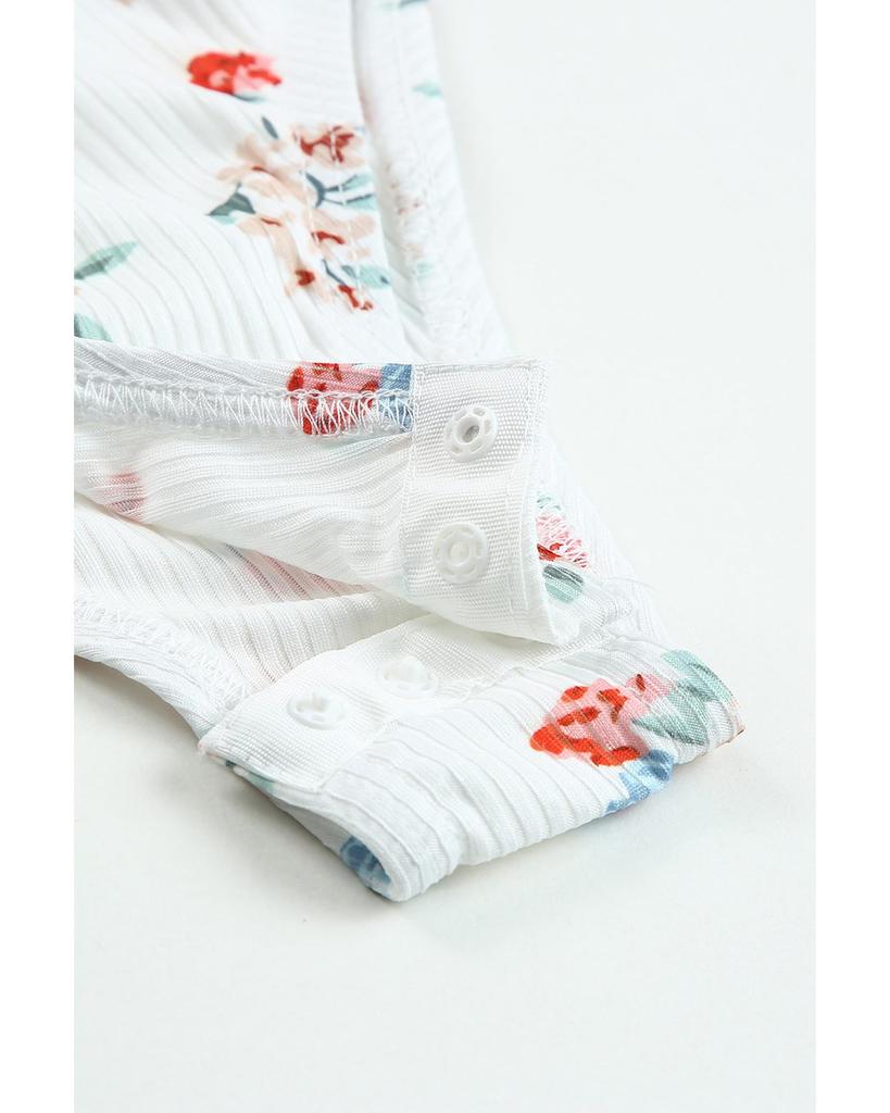 Azura Exchange Боди с цветочным вырезом