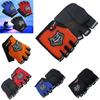 Lightweight Non-slip Half Finger Cycling Gloves In Red Yellow Blue And Black Colors