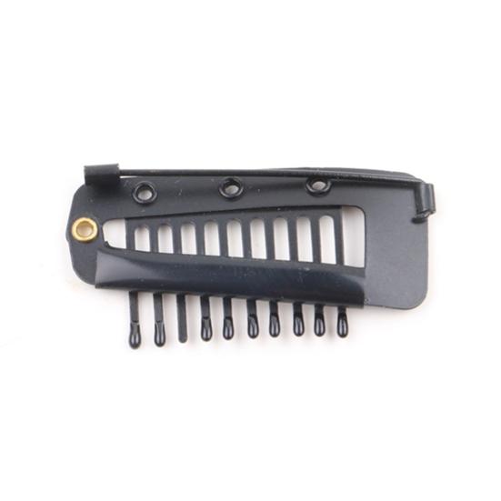 5 шт. Зажим для парика с булавкой 10 зубцов Зажим-защелка для наращивания волос Сверхпрочный металлический Невидимая расческа для фиксации парика Зажим для фиксации чунни/дупатты