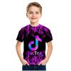 Модные летние детские футболки с принтом Tik Tok для мальчиков, повседневные крутые топы для мальчиков, рубашки, одежда