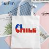 Chile Shopping Bag Canvas Jute Bag Shopper Cotton Tote Recycle Bag Bag Ecobag Fabric Boodschappentas Reciclaje Sacolas